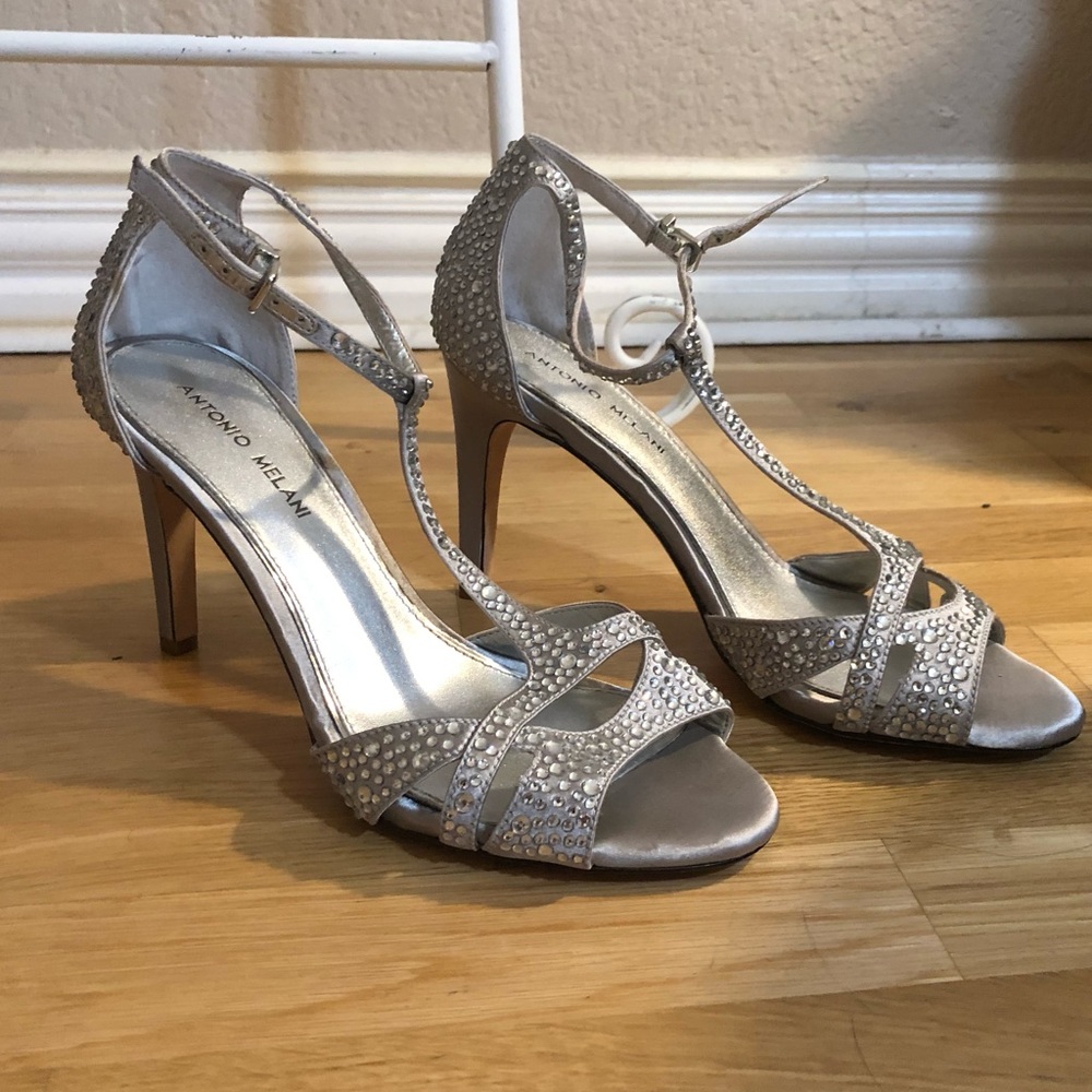 Silver Sparkly Heels - Antonio Melani